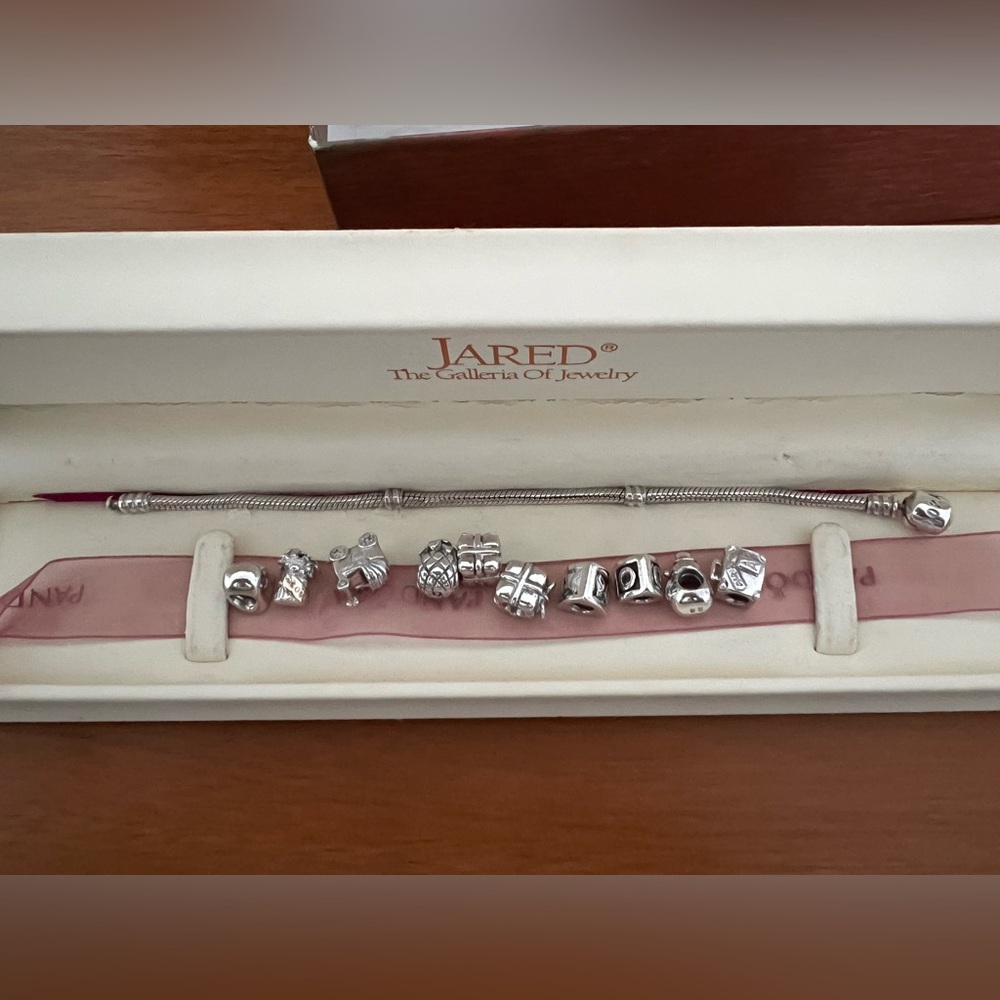 Pandora Sterling Silver Charm Bracelet -